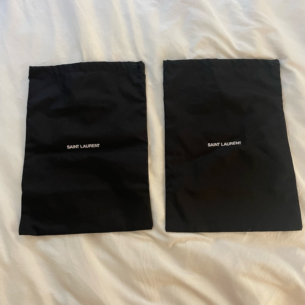Authentic Saint Laurent Dust Bags Pair of 2
